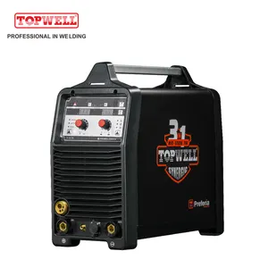 TOPWELL portable 3 in 1 mma mig mag welder machine 200amp single phase aluminium machine welding