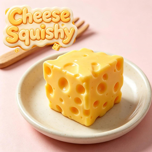 1 pièce Squishy anti-stress jaune en forme de fromage, jouet sensoriel alimentaire original, anti-stress pour les mains, type <span class=keywords><strong>Vaseline</strong></span>, balles anti-stress pour adultes - Product Image 6