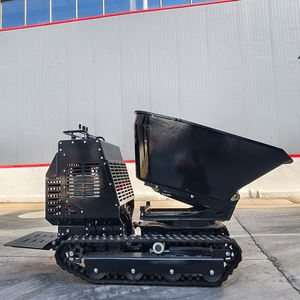 Rotazione della spedizione gratuita 1200kg Mini Dumper Crawler grande capacità secchio piccolo caricatore frontale uso costruzione - Product Image 3