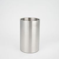 Seau à glace en acier inoxydable double paroi de 1,3 L, design élégant, pour l'extérieur, créatif, pour la restauration transfrontalière