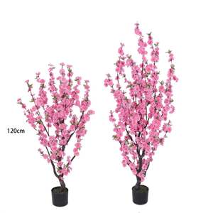 Árboles de Flores de Cerezo Artificiales de Estilo Tradicional, Color Rosa, Aspecto Natural, 120 cm, para Año Nuevo, Citas, Otras Ocasiones, Hogar, Airbnb, Oficina - Product Image 1