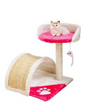 Petit arbre à chat mural, griffoir, lit pour chat, jouet pour animaux de compagnie, résistant aux griffures, pour l'escalade en intérieur, en tissu velours