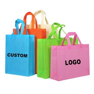Promotional Low Price Hot Sale Manufacturer Colorful Supermarket Non Woven Shopping <b>Bag</b> Non-Woven Tote <b>Bag</b> - Product Image 1