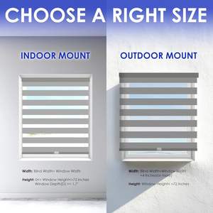 Stores zébrés électriques intégrés jour et nuit, volets intelligents avec télécommande pour un usage quotidien - Product Image 3