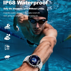 Nouveautés Montres de sport pour hommes MT68 Lampe torche LED Étanche IP68 Répondre aux appels 1000mAh Suivi d'activité Montre connectée d'extérieur - Product Image 5