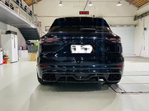 Fibre de carbone pour <span class=keywords><strong>Porsche</strong></span> <span class=keywords><strong>Cayenne</strong></span> S coupé pour pare-chocs avant lèvre jupe latérale Kit de carrosserie arrière - Product Image 6