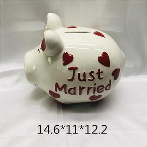 Nuevo diseño de cerámica en forma de cerdo hucha creativa de porcelana cerdo dinero monedas cajas para niños - Product Image 6