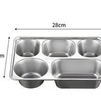 Boîte à lunch bento personnalisée en gros avec logo, en acier inoxydable SUS304 de qualité alimentaire, conteneur compartimenté, marque privée OEM, prix d'usine pour cadeau promotionnel
