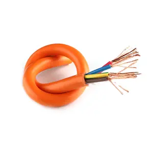 Cable DE PROTECCIÓN DE funda de PVC de silicona de alta flexibilidad Cable de alimentación resistente al desgaste de 4 núcleos