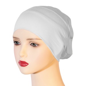 Bonnet Tube Uni Extensible en Coton Mercerisé Respirant pour Femme, Sous-Hijab Musulman, Vente en Gros - Product Image 5