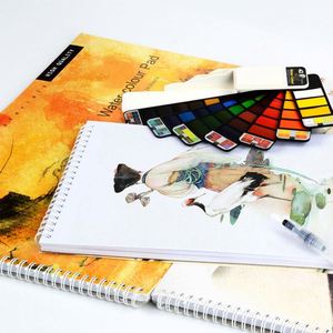 Bloc de Dibujo de Papel de Algodón para Acuarela con Logotipo Personalizado, 60 Hojas, 110 g - Product Image 2