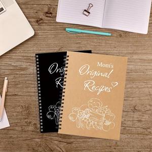 Carnet <span class=keywords><strong>de</strong></span> recettes artistique OEM A5, 100 pages, spirale dorée, planificateur <span class=keywords><strong>de</strong></span> <span class=keywords><strong>cuisine</strong></span> pour enregistrer les recettes, <span class=keywords><strong>la</strong></span> préparation des repas et les notes <span class=keywords><strong>de</strong></span> cuisson quotidiennes - Product Image 2
