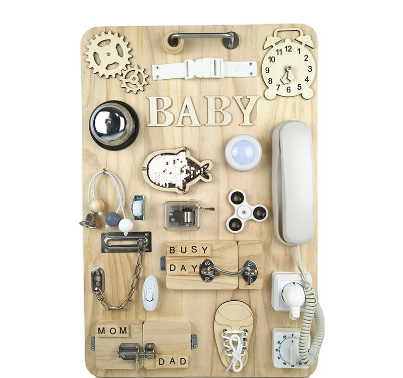 DIY Wooden Toddler Busy Board Busy