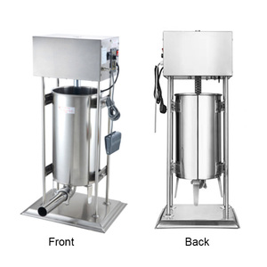 Machine automatique électrique à farcir les saucisses, chorizo et hot-dogs, capacité 10L, 15L, 30L, équipement de remplissage de saucisses - Product Image 1