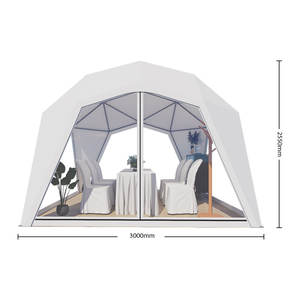 Mùa đông vườn mái vòm lều với hệ thống sưởi ấm thiết kế hiện đại tùy chỉnh vải/PVC cho các nhà hàng khách sạn & quán cà phê - Product Image 5