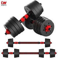 Ensemble d'haltères réglables en fonte, poids libres, musculation, entraînement de force, équipement de fitness, usage domestique et commercial, DW Sports