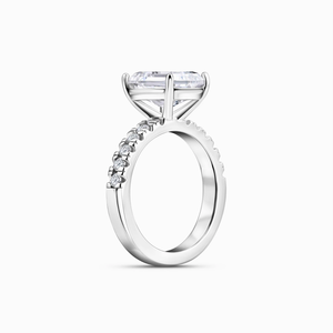 <b>Vintage</b> Art Deco 925 Sterling Silver Ring Elegant Statement Piece with Lab-Created Diamond Handmade in Bulk - Product Image 2