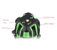 Niveau laser automatique à 2 lignes, rotation à 360°, auto-nivelant, outil de mesure