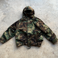 Veste coupe-vent de randonnée légère en softshell camouflage personnalisée pour homme, en nylon ripstop avec capuche
