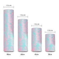 Rodillo de Espuma para Masaje de Yoga con Textura de Mármol para Relajación Muscular Profunda en Casa, Fisioterapia, Gimnasio y Ejercicio, Columna de EVA