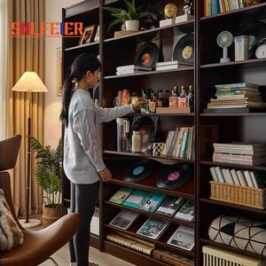 Mỹ Cổ Điển Hiện Đại Rắn Gỗ Kệ Sách Có Thể Điều Chỉnh Lưu Trữ Kệ Tủ Sách Cho Phòng Khách Nhà Văn Phòng & Thư Viện Sử Dụng - Product Image 2