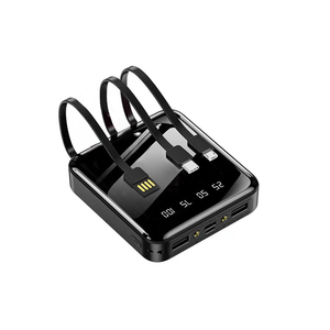 Nouveauté, vente flash, chargeur <span class=keywords><strong>portable</strong></span> à charge rapide, banques d'alimentation 4 en 1 avec câbles intégrés, banque d'alimentation 10000mAh - Product Image 3