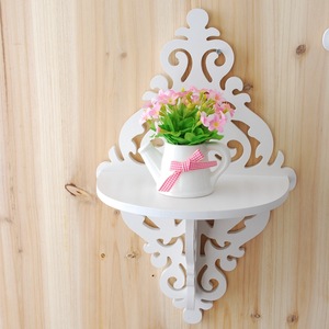 PVCパンチフリーフラワーリビングルームウォールシェルフベッドサイド装飾ウォールマウントシェルフ収納ラックスワンバタフライレイヤー - Product Image 6