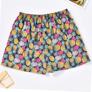 पुरुषों के अंडरवियर कैजुअल ढीले होम पैंट प्लेड शॉर्ट्स कपास की पैंट जापानी समुद्र तट पैंट लुभावनी - Product Image 6