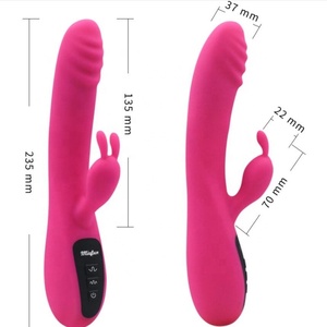 Hot Sale 16-Frequency Bunny <strong>Ear</strong> Silicone Dildo Vibrator <strong>Sex</strong> <strong>Toy</strong> USB Power Supply Metal <strong>Rabbit</strong> Vibrator Wand - Product Image 2