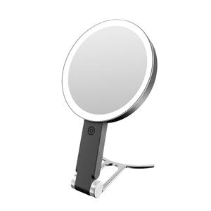 Espejo de Maquillaje LED Portátil de Doble Cara, Espejo Cosmético Plegable, Espejo de Maquillaje de Viaje Popular - Product Image 1