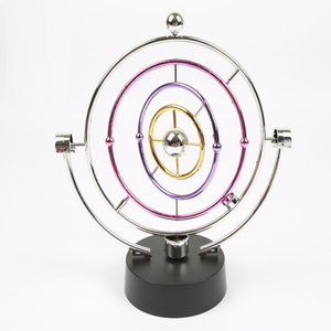 Pendolo <span class=keywords><strong>di</strong></span> <span class=keywords><strong>Newton</strong></span> in Metallo con <span class=keywords><strong>Sfere</strong></span> d'Acciaio, Decorazione Magnetica per Casa e Ufficio, Giocattolo da Scrivania - Product Image 1