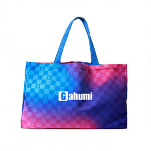 Bolsas de Lona Personalizadas con Logotipo, Bolsas de Compras de Gran Capacidad con Cierre de Hombro, Bolsos de Mano Modernos con Estampado - Product Image 4