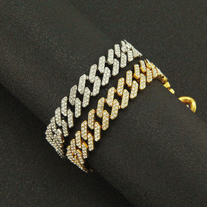 Pulsera con Incrustaciones de Diamantes, Estilo Hip-Hop para Hombre, Cadena Cubana de Colores, Joyería Tanjing - Product Image 4