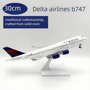 โมเดลเครื่องบินจำลองโบอิ้ง 747 สเ<span class=keywords><strong>ก</strong></span>ล 1:250 ขนาด 30 ซม. ทำจา<span class=keywords><strong>ก</strong></span>เรซิ่น แบบตั้งโชว์ - Product Image 1