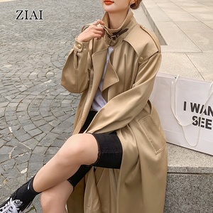 <span class=keywords><strong>Trench</strong></span> Coat di Alta Qualità per Donna Nuovo Stile Moda Primaverile <span class=keywords><strong>Trench</strong></span> Lungo Blu Royal - Product Image 5