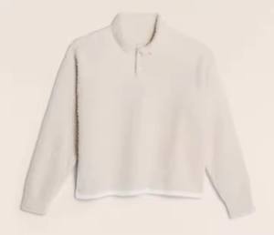 Maglione Invernale da Uomo in Mohair Spazzolato <span class=keywords><strong>Jacquard</strong></span> Personalizzato, Pullover <span class=keywords><strong>POLO</strong></span> a Maniche Lunghe, Taglia Grande, in Finta Pelliccia Bianca - Product Image 5