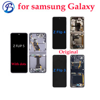 100% asli untuk Galaxy Z Flip 4 diuji grosir harga massal layar LCD SM-F721 dengan Dots AMOLED Display modul garansi 1 tahun