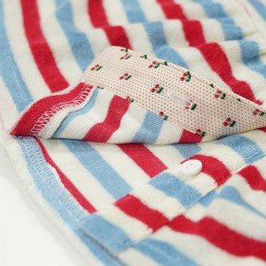 Vestito Estivo Casual Senza Maniche in Cotone con Bottoni per Bambine, Abito con Bretelle per <span class=keywords><strong>Neonata</strong></span>, Rosso e Blu a Righe - Product Image 5