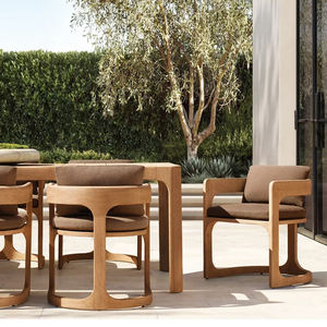 طاولة وكرسي أثاث للحدائق في مطعم خشب الساج - Product Image 2