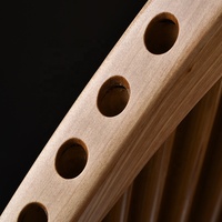 25 Pipes Pan Flute Upscale Romanian Folk Instrument Water Bamboo Pan Flute Panpipes C Key Handmade Woodwind Instrument in C Key