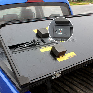 Cubierta Plegable Triple Rígida de Aluminio para Cama de Camioneta <span class=keywords><strong>Pick</strong></span> <span class=keywords><strong>Up</strong></span>, Manual, para Foton Tunland, Tapa Tonneau F150 para Ford Ranger T6 T7 T8 <span class=keywords><strong>Maverick</strong></span> - Product Image 5