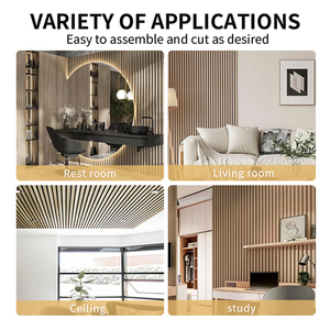 Nhà Máy Bán buôn tùy chỉnh 60*<span class=keywords><strong>60cm</strong></span> <span class=keywords><strong>PVC</strong></span> Veneer Acoustic bảng điều chỉnh 9mm 12mm dày đặc Dày Phong cách thiết kế hiện đại cho mở-kế hoạch văn phòng đã sẵn sàng - Product Image 5