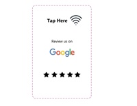 Carte de visite intelligente sans contact en PVC imprimable par jet d'encre avec logo personnalisé, puce RFID, NFC, Google Review