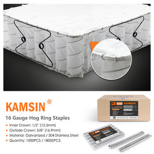 KAMSIN-Kit d'agrafeuse pneumatique à anneau en <span class=keywords><strong>C</strong></span> de 1/<span class=keywords><strong>2</strong></span> "avec agrafes de 1000 à 3.0mm (fermeture de 4.8 à mm) pour pièges à crabes, calibre K-SC760 16 - Product Image 4