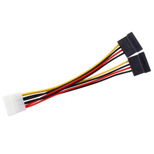 Cavo di alimentazione per disco rigido Splitter ATA Y seriale ATA a 2 Pin IDE Molex a 2 Pin