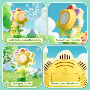 ปืนเป่าฟองสบู่รูปดอกทานตะวันไฟฟ้า OEM/ODM พร้อมไฟ  ปืนเป่าฟองสบู่สำหรับเด็กที่ปรับแต่<span class=keywords><strong>ง</strong></span>ได้  เครื่อ<span class=keywords><strong>ง</strong></span>ทำฟอ<span class=keywords><strong>ง</strong></span>สบู่อัตโนมัติสำหรับเล่นกลา<span class=keywords><strong>ง</strong></span>แจ้ง - Product Image 6