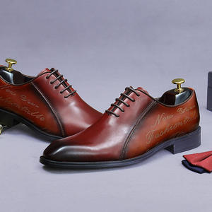 High-quality business Oxford shoes for <b>men</b>, stitched and laced <b>men's</b> leather shoes handcrafted <b>Men's</b> leather <b>Dress</b> Shoes&Oxfords - Product Image 2