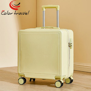 <span class=keywords><strong>Valigia</strong></span> Unisex da 18 Pollici in ABS, <span class=keywords><strong>Dimensioni</strong></span> Ridotte, Resistente, con 4 Ruote Girevoli, Serratura, Impermeabile, Leggera, Alla Moda per Viaggi - Product Image 2