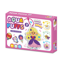 Boîte d'art de peinture en relief 3D Becho Toys, peinture texturée en mousse, dessin, bricolage, peinture magique Aqua Puff, princesses, licornes, porte-clés, jouet original