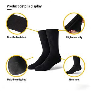 Calcetines de Algodón Antibacterianos Transpirables con Diseño de Letras Casuales, Talla Única, para Otoño, para Hombre y Mujer, Ecológicos, con Logotipo Personalizable - Product Image 4